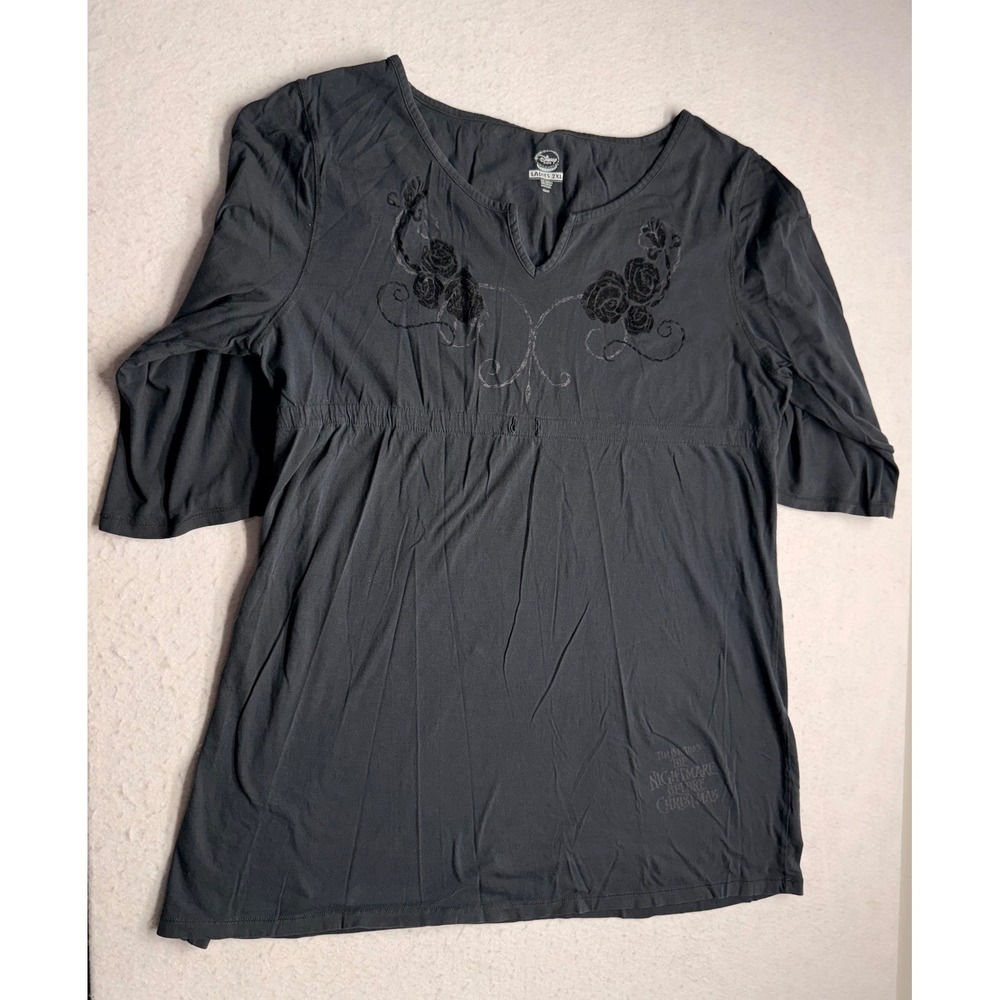 Disney Store Nightmare Before Christmas Jack Skellington Tunic Top Black 2XL